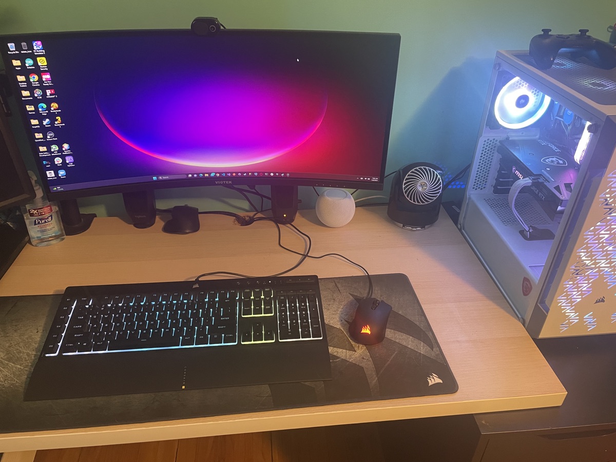 Current development setup image